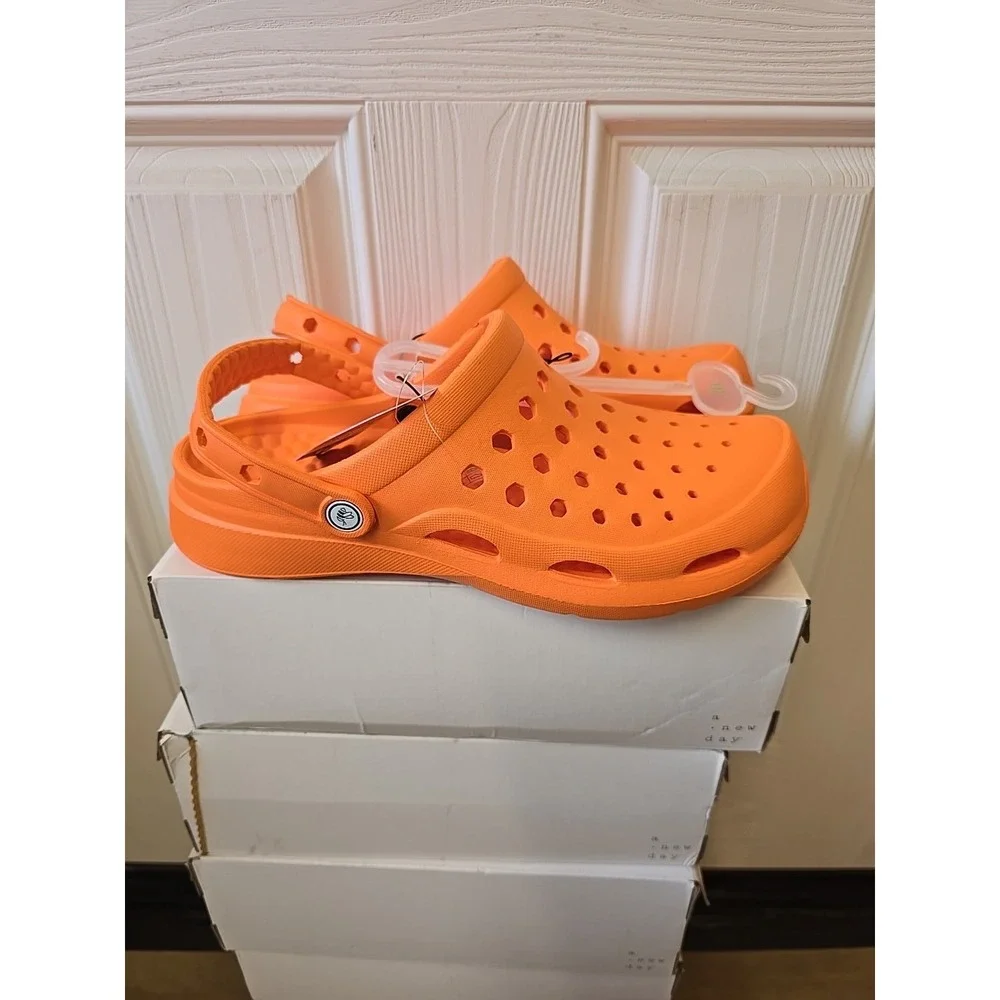 Joybees‎ Men's Active Chance Clogs - Game Day Orange Size 10 NWT